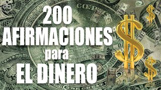 200 DECRETOS PODEROSOS para el DINERO dirigidos al subconsciente Meditación  Afirmaciones [upl. by Isdnil]