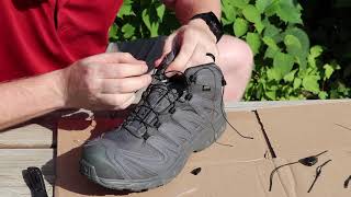 How To Change My Salomon Quicklaces [upl. by Vaasta]