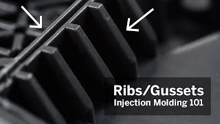 Injection Molding 101 Ribs amp Gussets [upl. by Yelsel]