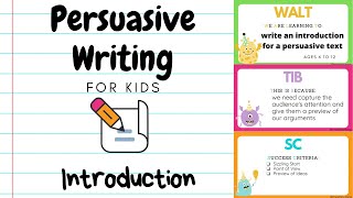 Persuasive Writing for Kids 2  Introduction [upl. by Alemac]