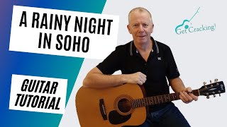 How to play A Rainy Night in Soho  guitar lesson  songs popular in Ireland [upl. by Prussian]