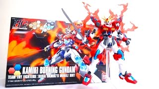 HGBF 1144 カミキバーニングガンダム ガンダムビルドファイターズトライ ヲタファのガンプラレビュー Kamiki Burning Gundam review [upl. by Ferwerda]