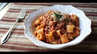 Bolognese Sauce  Marcella HazanInspired Meat Sauce Recipe  Rigatoni Bolognese [upl. by Reave]