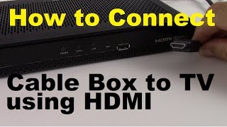 How to Connect Cable Box to TV using HDMI [upl. by Infield885]