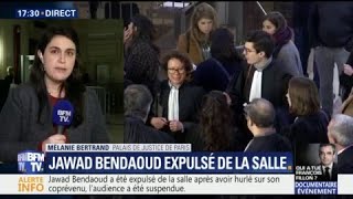 Jawad Bendaoud insulte copieusement son codétenu et provoque une suspension de séance [upl. by Shaylyn261]