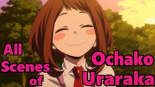 All Scenes of Ochako Uraraka in Season 1 BNHA [upl. by Lovel548]