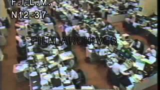 1987 Stock Market Crash stock footage  archival footage [upl. by Damiani]