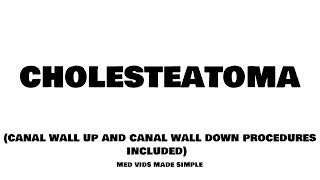 Management of external auditory canal cholesteatoma under general anesthesia 11 minutes [upl. by Zsuedat]