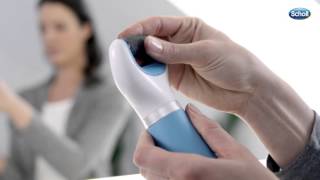 Scholl Velvet Smooth Express Pedi Refill How to Video [upl. by Eigroeg]