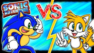 Sonic VS Tails  Sonic amp Tails Play TAILS STORY Sonic Adventure [upl. by Ardyaf]