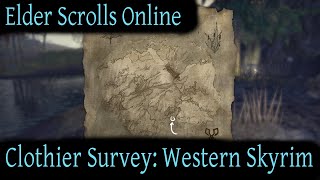 Clothier Survey Western Skyrim Elder Scrolls Online ESO [upl. by Chaille638]