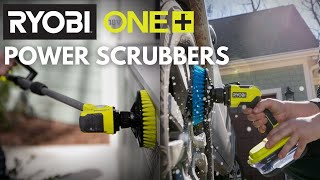 Cleaner Easier Faster The RYOBI 18V ONE Power Scrubbers [upl. by Sirama52]