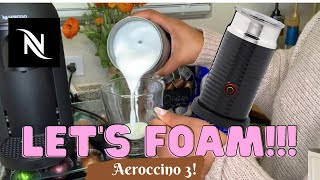 How To Foam Milk With Aeroccino 3 Make Coffee With Foam Tips amp Tricks  Easy Foamed Latte Recipe [upl. by Jerz]