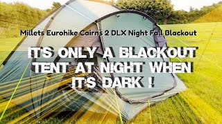 Millets Eurohike Cairns 2 DLX Night fall blackout two man tent review year later [upl. by Ynnel406]