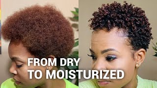 Styling my DRY natural hair  wash and go [upl. by Clark]