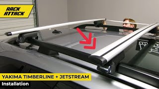 Yakima TimberLine  JetStream Bar Base Roof Rack Overview And Install [upl. by Ainsworth213]