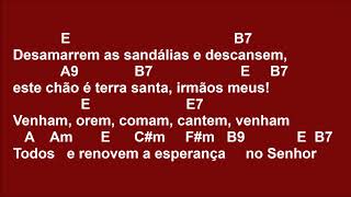 COMUNHÃO DESAMARREM AS SANDÁLIAS [upl. by Lee]