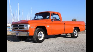 1971 Dodge D200 Sweptline Truck For Sale [upl. by Lemahs723]