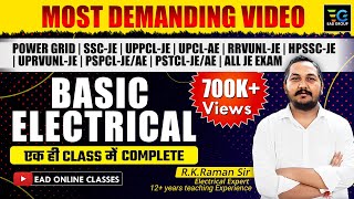 Complete Basic Electrical Engineering in one class। बेसिक इलेक्ट्रिकल इंजीनियरिंग। By Raman Sir [upl. by Ariday]