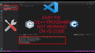 FIX CC PROGRAMS NOT RUNNING PROPERLY ON VS CODE EASY FIX  100 WORKING [upl. by Latsyrcal]