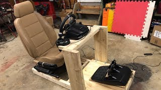 Building a Sim Racing Cockpit  Wood DIY [upl. by Agatha]