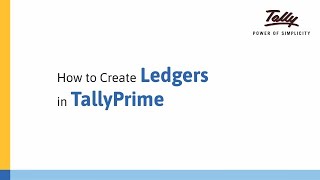 How to Create Ledgers in TallyPrime  Tally Learning Hub [upl. by Jess575]