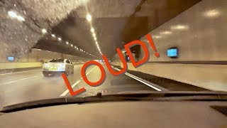 Insane 640HP Nissan GTR Tunnel Sounds LOUD [upl. by Anivel]