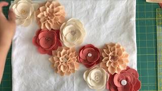 DIY Felt Flower Tutorial [upl. by Alhsa]