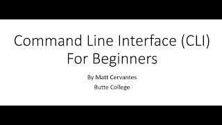 Command Line Interface CLI For Beginners [upl. by Carolyn]