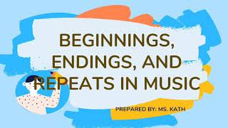 Beginning Ending amp Repeat in Music [upl. by Adnovahs627]