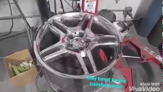 Restoring Peeling Damaged Chrome Wheels  RTP Customs [upl. by Lorusso]