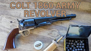 Colt 1860 Army Revolver Review [upl. by Eilhsa]