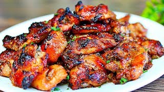 Honey Garlic Baked Chicken Thighs Recipe  Easy Chicken Recipe [upl. by Micheline]