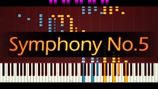 Symphony No 5 Piano  BEETHOVEN [upl. by Yrrol881]