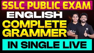 SSLC Public Exam English  Complete Grammar in Single Live  Eduport [upl. by Tayler]