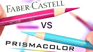 Prismacolor Premier VS Faber Castell Polychromos Colored Pencils  Which is better [upl. by Alakcim]