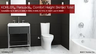 Installation  Persuade Comfort Height Skirted Toilet [upl. by Hervey266]