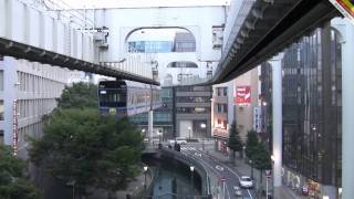 Chiba Urban Monorail suspended monorail type Japan [upl. by Ecertal]