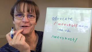 How to Pronounce Advocate [upl. by Ydnys]