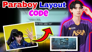 NV XQF Paraboy Latest Layout Code amp Sensitivity no code • Global Pubg Mobile [upl. by Giff876]