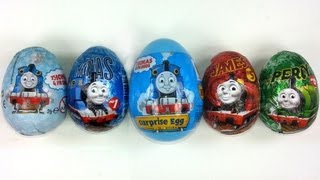 5 Thomas and Friends Surprise Eggs Unboxing [upl. by Araet]