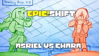 EpicShift Asriel vs Chara Undertale AU Comic Dub [upl. by Khan]