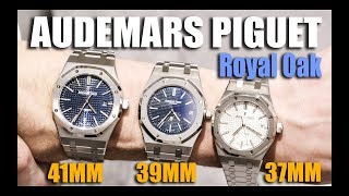 Audemars Piguet Royal Oak 37mm vs 39mm 41mm [upl. by Nylcaj]