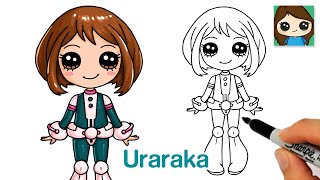 How to Draw Ochaco Uraraka  My Hero Academia [upl. by Zeralda]