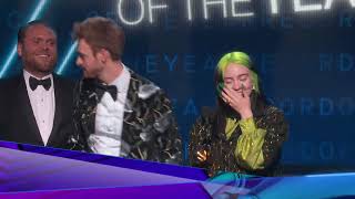 Billie Eilish Wins Record of The Year  2020 GRAMMYs Acceptance Speech [upl. by Kincaid]