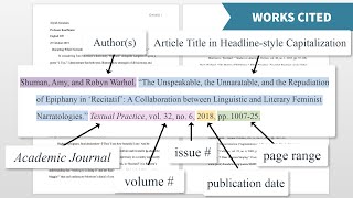 Introduction to Citation Styles MLA 9th ed [upl. by Fu818]