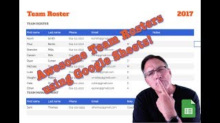 Creating Awesome Team Rosters using Google Sheets [upl. by Church]