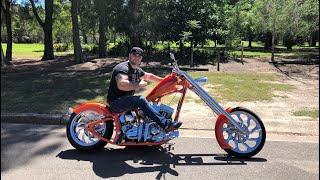 Delivery Day  A Very Custom Harley Davidson FL Chopper [upl. by Trah]