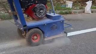 Road Marking Line Removal Operation Steps [upl. by Mcclish150]