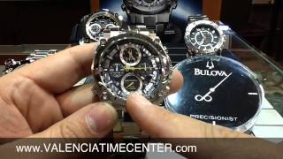 Bulova Precisionist Chronograph watch review by Valencia Time Center [upl. by Ecaj461]